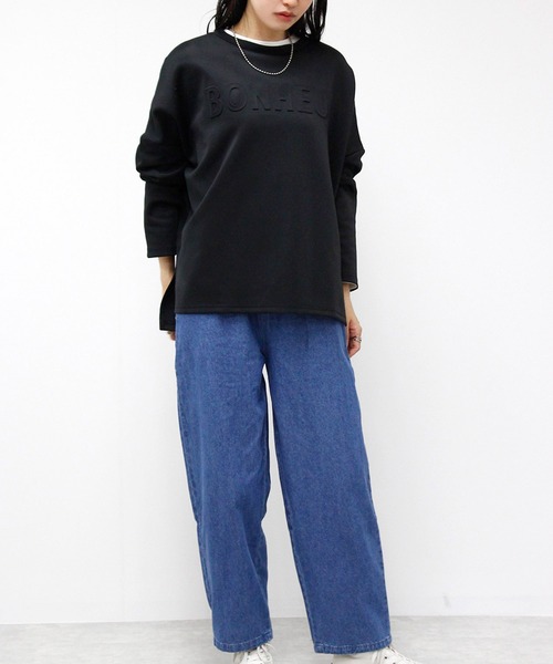 Fizz（フィズ）の「カーブデニムパンツ（デニムパンツ・レディース・ネイビー/ブルー/ブラック・L/M）」の10枚目の写真