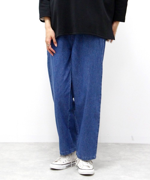 Fizz（フィズ）の「カーブデニムパンツ（デニムパンツ・レディース・ネイビー/ブルー/ブラック・L/M）」の11枚目の写真