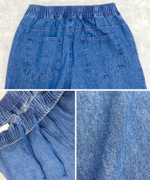 Fizz（フィズ）の「カーブデニムパンツ（デニムパンツ・レディース・ネイビー/ブルー/ブラック・L/M）」の14枚目の写真