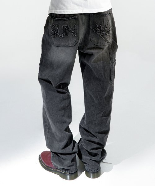 SUNDAY FRUIT MARKET（サンデーフルーツマーケット）の「SUN SYMBOL PATCH DENIM（デニムパンツ・メンズ・その他・MEDIUM/LARGE）」の10枚目の写真