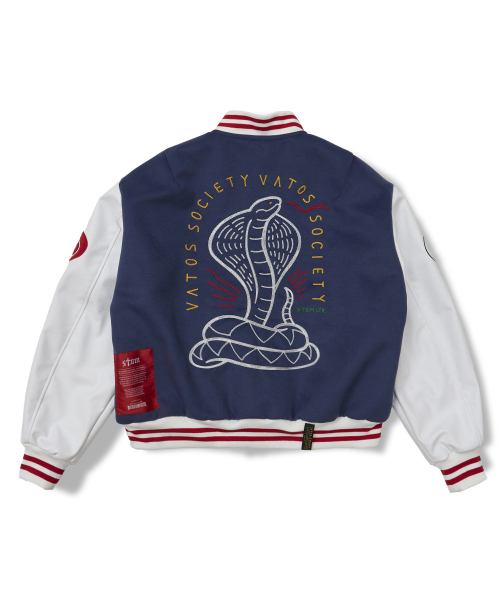 STIGMA(スティグマ)の「Classic Oversized Varsity Jacket Navy(スタジャン・メンズ・その他・MEDIUM/X-LARGE/LARGE)」の2枚目の写真