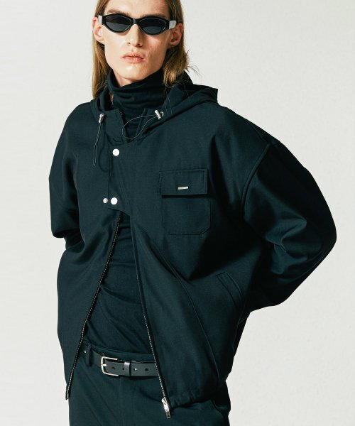 S SY(エスエスワイ)の「フロントアーチカバーフードパーカーブルゾンブラック(ブルゾン・メンズ・その他・LARGE/MEDIUM)」の8枚目の写真