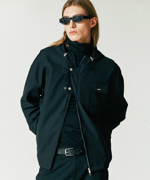 S SY(エスエスワイ)の「フロントアーチカバーフードパーカーブルゾンブラック(ブルゾン・メンズ・その他・LARGE/MEDIUM)」の7枚目の写真