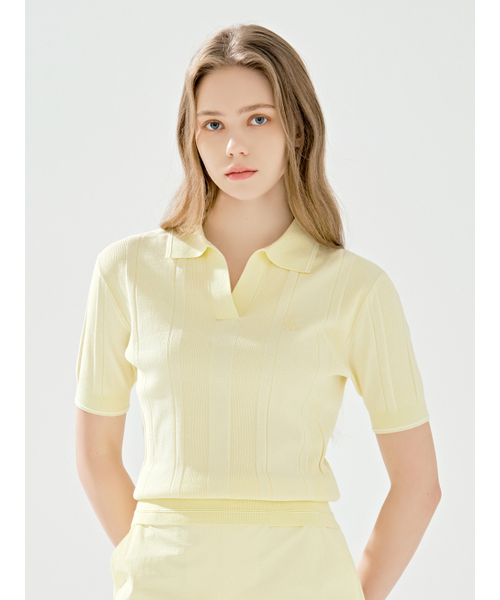 LORDLOAR(ロードロアル)の「シグニチャーNEWケーブルカラーニットYELLOW(ニット/セーター・レディース・その他・SMALL/MEDIUM/LARGE)」の1枚目の写真