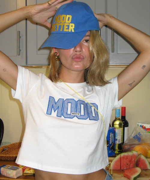 MOODBETTER（ムード ベター）の「GINGHAM APPLIQUE CROP T SHIRTS WHITE（Tシャツ/カットソー・レディース・その他・FREE）」の5枚目の写真