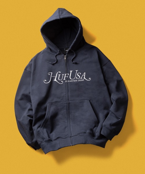 MANHATTAN FULL ZIP HOODIE（パーカー）｜HUF（ハフ）のファッション