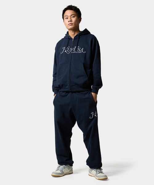 HUF(ハフ)の「MANHATTAN FULL ZIP HOODIE(パーカー・メンズ・アッシュ/ネイビー・S/M/L/XL/XXL)」の12枚目の写真