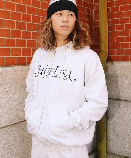 HUF ハフ ダブルジップパーカー Mサイズ MANHATTAN FULL ZIP HOODIE（パーカー）｜HUF（ハフ）のファッション