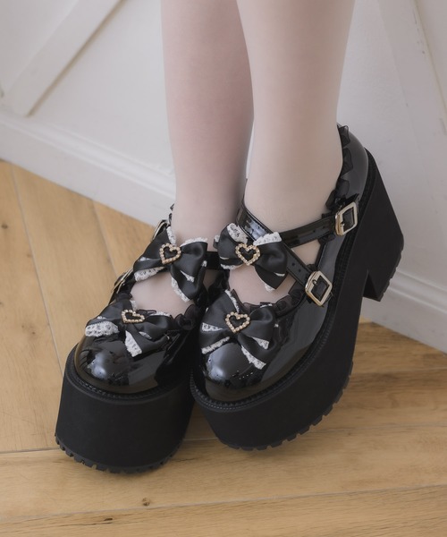 クロスベルトリボン厚底シューズ（その他シューズ）｜ROJITA（ロジータ