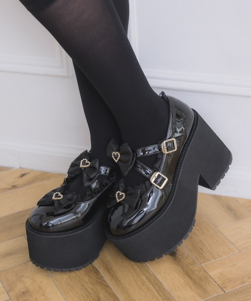 クロスベルトリボン厚底シューズ（その他シューズ）｜ROJITA（ロジータ