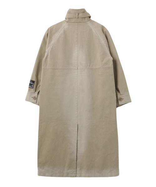 X-girl(エックスガール)の「FADED STAND COLLAR LONG COAT(トレンチコート・レディース・ブラック/ベージュ・S/M)」の12枚目の写真