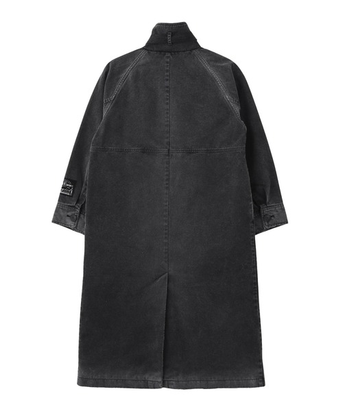 X-girl(エックスガール)の「FADED STAND COLLAR LONG COAT(トレンチコート・レディース・ブラック/ベージュ・S/M)」の14枚目の写真