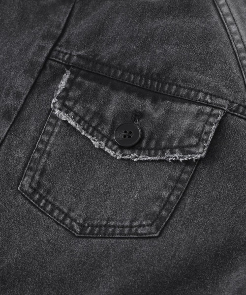 X-girl(エックスガール)の「FADED STAND COLLAR LONG COAT(トレンチコート・レディース・ブラック/ベージュ・S/M)」の16枚目の写真