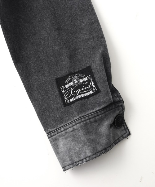 X-girl(エックスガール)の「FADED STAND COLLAR LONG COAT(トレンチコート・レディース・ブラック/ベージュ・S/M)」の18枚目の写真