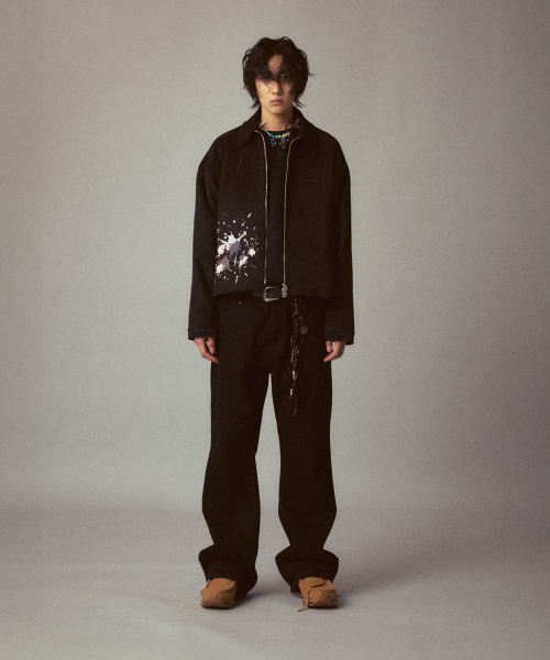 CORD(コード)の「ステイン刺繍スエードジャケット_BK(ライダースジャケット・メンズ・その他・MEDIUM/LARGE)」の6枚目の写真