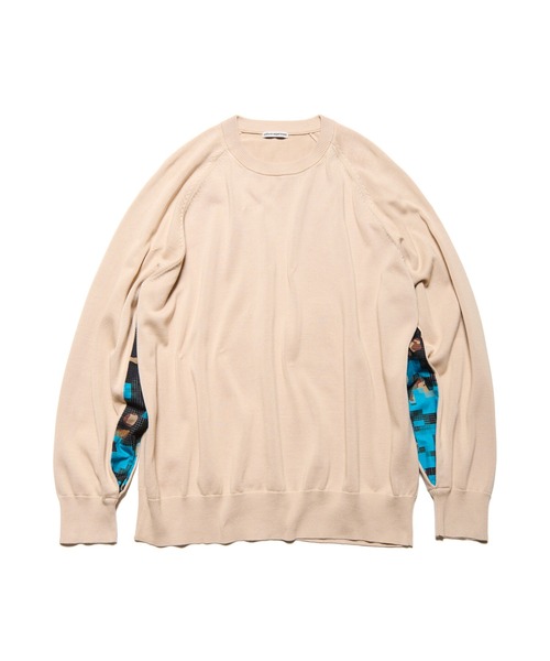 uniform experiment（ユニフォームエクスペリメント）の「VENTILATION KNIT（ニット/セーター・メンズ・ベージュ/ネイビー/ブラック・2/3/4/5/1）」の2枚目の写真