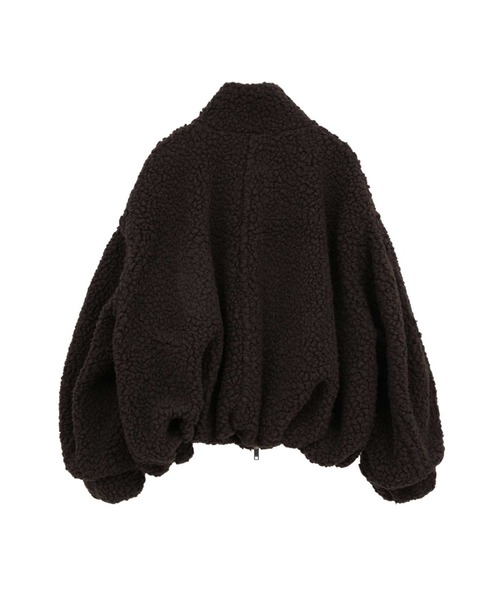 CLANE(クラネ)の「【CLANE/クラネ】BALLOON BOA BLOUSON/バルーンボアブルゾン(ブルゾン・レディース・アイボリー/ブラウン/グレー・2/1)」の4枚目の写真