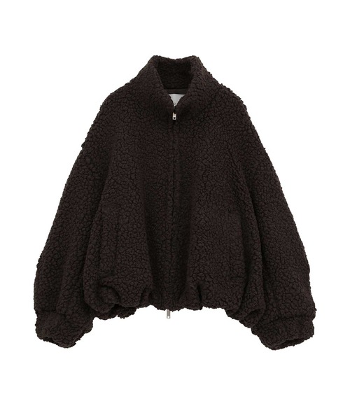 CLANE(クラネ)の「【CLANE/クラネ】BALLOON BOA BLOUSON/バルーンボアブルゾン(ブルゾン・レディース・アイボリー/ブラウン/グレー・2/1)」の5枚目の写真