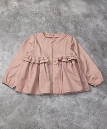 la poche biscuit（ラポシェビスキュイ）の「チュール切り替えノーカラージャケット（ノーカラージャケット）」