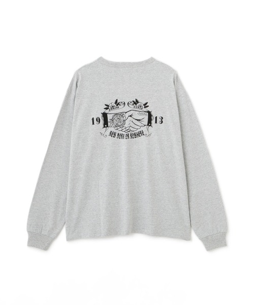 schott（ショット）の「Schott/ショット/SHAKEHAND HENLEY LS T-SHIRT/シェイクハンド ヘンリーロンT（Tシャツ/カットソー・メンズ・グレー/ホワイト/ベージュ・M/L/XL/2XL）」の3枚目の写真