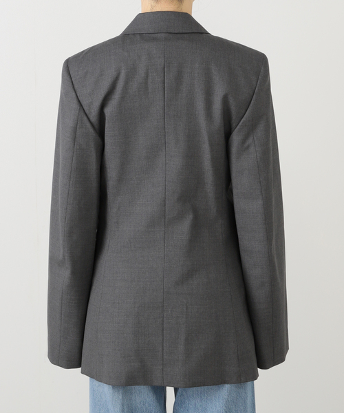 ジャーナルスタンダードレサージュ　ウール　テーラードジャケット グレー セール】【ROHE/ロヘ】Fitted wool blazer：ジャケット（テーラード