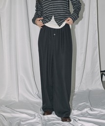 Unblend（アンブレンド）の「【Unblend】パウダーツイル ローライズ イージースラックス（スラックス）」