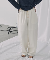 Unblend（アンブレンド）の「【Unblend】パウダーツイル ローライズ イージースラックス（スラックス）」