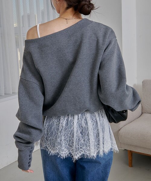 CAPRICIEUX LE'MAGE（カプリシューレマージュ）の「【トレンド感あるレイヤードコーデに！調整可能◎】レースキャミ（キャミソール・レディース・ホワイト・FREE）」の20枚目の写真