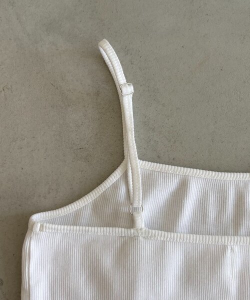 CAPRICIEUX LE'MAGE（カプリシューレマージュ）の「【トレンド感あるレイヤードコーデに！調整可能◎】レースキャミ（キャミソール・レディース・ホワイト・FREE）」の12枚目の写真