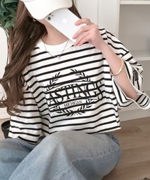 Java（ジャバ）の「《JaVaジャバコラボ》スタイリングに“雰囲気”を足す。綿100%オーバーサイズ古着デザイン風刺繍Tシャツ(半袖)（Tシャツ/カットソー）」