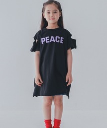 jeans-b 2nd（ジーンズベーセカンド）の「Jeans-b 2nd/ジーンズベーセカンド PEACE肩あきワンピース（ワンピース）」
