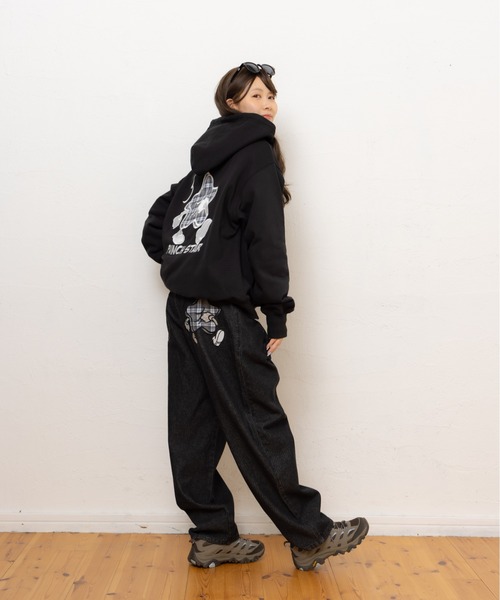 kaoyorinakami(カオヨリナカミ)の「starpunch hoodie / スターパンチパーカー(パーカー・メンズ・グレー/ブラック・X-LARGE/LARGE/MEDIUM/SMALL)」の4枚目の写真
