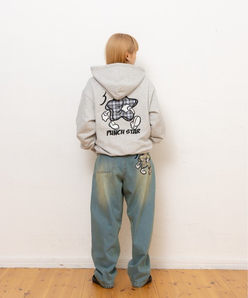 kaoyorinakami(カオヨリナカミ)の「starpunch hoodie / スターパンチパーカー(パーカー・メンズ・グレー/ブラック・X-LARGE/LARGE/MEDIUM/SMALL)」の15枚目の写真