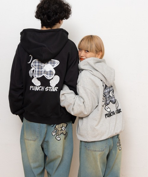 kaoyorinakami(カオヨリナカミ)の「starpunch hoodie / スターパンチパーカー(パーカー・メンズ・グレー/ブラック・X-LARGE/LARGE/MEDIUM/SMALL)」の21枚目の写真