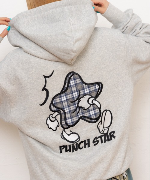 kaoyorinakami(カオヨリナカミ)の「starpunch hoodie / スターパンチパーカー(パーカー・メンズ・グレー/ブラック・X-LARGE/LARGE/MEDIUM/SMALL)」の20枚目の写真