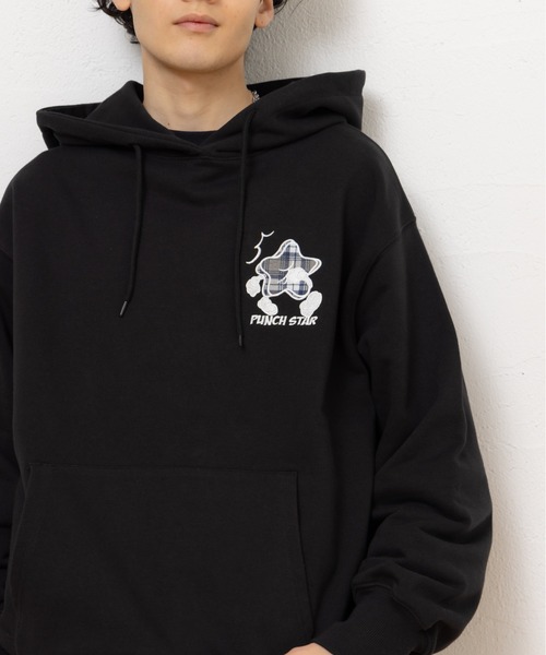 kaoyorinakami(カオヨリナカミ)の「starpunch hoodie / スターパンチパーカー(パーカー・メンズ・グレー/ブラック・X-LARGE/LARGE/MEDIUM/SMALL)」の11枚目の写真