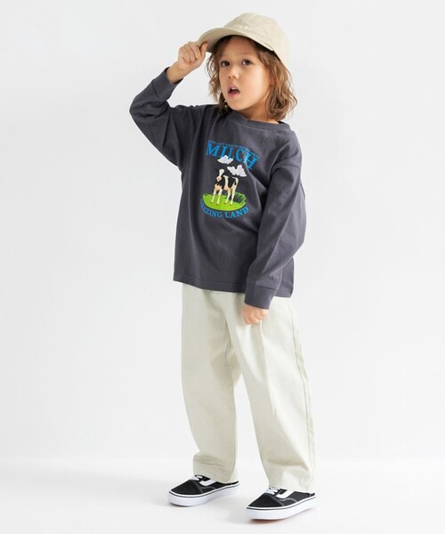 DRC branshes（ディーアールシーブランシェス）の「【WEB限定/DRC】アソート転写グラフィック長袖Tシャツ（Tシャツ/カットソー・キッズ・その他4/チャコールグレー/オフホワイト/ピンク/ブラウン/ブルーグレー/その他2/その他1/イエロー/ネイビー/ライトグリーン/その他3・110/140/130/120/100/160/150）」の15枚目の写真