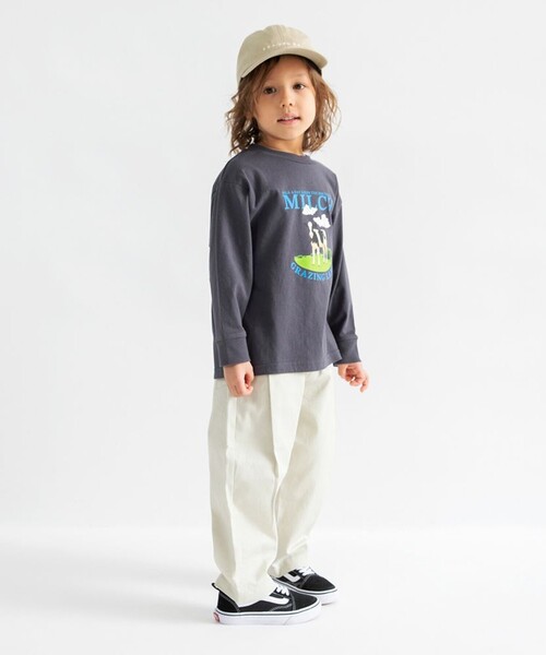 DRC branshes（ディーアールシーブランシェス）の「【WEB限定/DRC】アソート転写グラフィック長袖Tシャツ（Tシャツ/カットソー・キッズ・その他4/チャコールグレー/オフホワイト/ピンク/ブラウン/ブルーグレー/その他2/その他1/イエロー/ネイビー/ライトグリーン/その他3・110/140/130/120/100/160/150）」の13枚目の写真