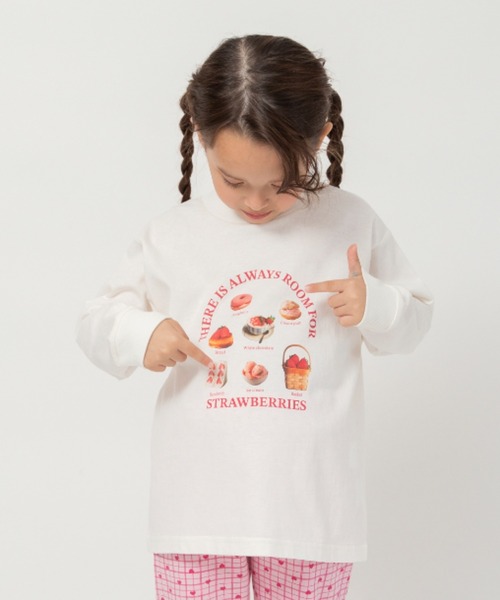 DRC branshes（ディーアールシーブランシェス）の「【WEB限定/DRC】アソート転写グラフィック長袖Tシャツ（Tシャツ/カットソー・キッズ・その他4/チャコールグレー/オフホワイト/ピンク/ブラウン/ブルーグレー/その他2/その他1/イエロー/ネイビー/ライトグリーン/その他3・110/140/130/120/100/160/150）」の2枚目の写真