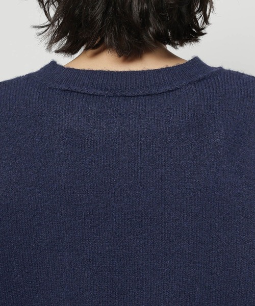 超美品　sacai4回着用ドッキングニットネイビー セール】ストライプドッキングニット（ニット/セーター）｜niko and