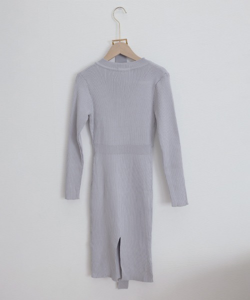 Miniministore(ミニミニストア)の「リブニットタイトワンピースウエストベルト(ワンピース・レディース・ベージュ/ブラック/グレー/ネイビー・FREE)」の16枚目の写真