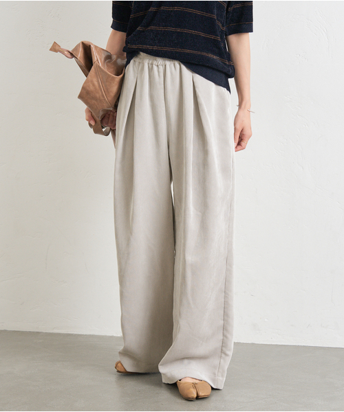 JOURNAL STANDARD（ジャーナルスタンダード）の「《追加5》コーデュロイワイドパンツ（その他パンツ・レディース・ホワイト×ホワイト/ブラウン系その他・38/36）」の3枚目の写真