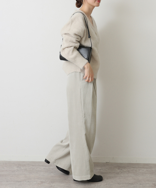 JOURNAL STANDARD（ジャーナルスタンダード）の「《追加5》コーデュロイワイドパンツ（その他パンツ・レディース・ホワイト×ホワイト/ブラウン系その他・38/36）」の9枚目の写真