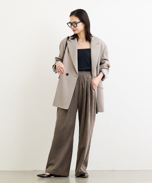 JOURNAL STANDARD（ジャーナルスタンダード）の「《追加5》コーデュロイワイドパンツ（その他パンツ・レディース・ホワイト×ホワイト/ブラウン系その他・38/36）」の17枚目の写真