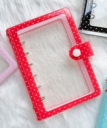 SPINNS（スピンズ）の「【nini toys/ニニトイズ】≪MERING/メリング≫クリア6穴バインダー/シール帳/ドット（ステッカー/テープ）」