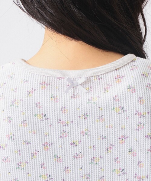 BEAMS BOY（ビームスボーイ）の「フラワー サーマル ノースリーブ（タンクトップ・レディース・ネイビー/オフホワイト・ONE SIZE）」の13枚目の写真