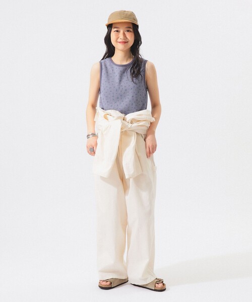BEAMS BOY（ビームスボーイ）の「フラワー サーマル ノースリーブ（タンクトップ・レディース・ネイビー/オフホワイト・ONE SIZE）」の14枚目の写真