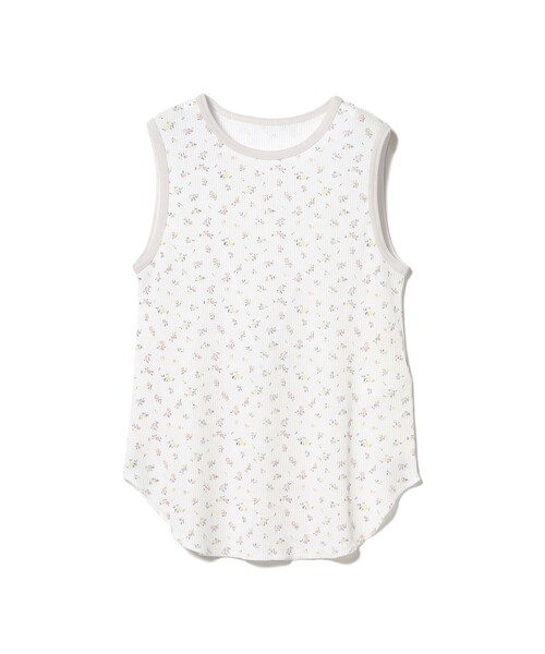 BEAMS BOY(ビームスボーイ)の「フラワー サーマル ノースリーブ(タンクトップ・レディース・ネイビー/オフホワイト・ONE SIZE)」の18枚目の写真