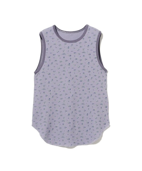 BEAMS BOY(ビームスボーイ)の「フラワー サーマル ノースリーブ(タンクトップ・レディース・ネイビー/オフホワイト・ONE SIZE)」の21枚目の写真