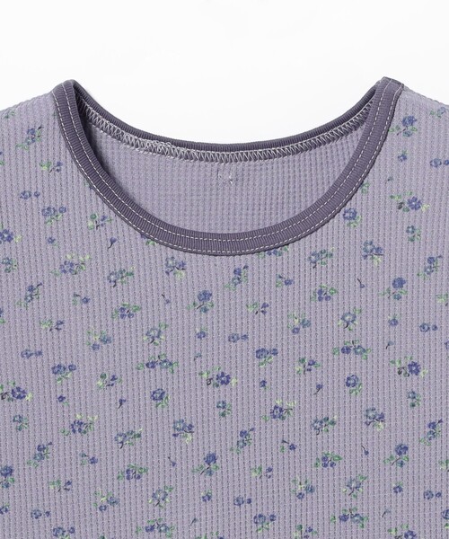 BEAMS BOY(ビームスボーイ)の「フラワー サーマル ノースリーブ(タンクトップ・レディース・ネイビー/オフホワイト・ONE SIZE)」の22枚目の写真